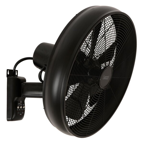 LucciAir - Wandventilator Breeze, Farbe Black