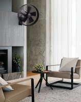 LucciAir - Wandventilator Breeze, Farbe Black