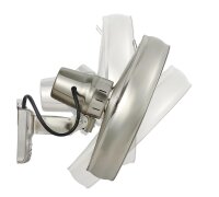 LucciAir - Wandventilator Breeze, Farbe Brushed Chrome